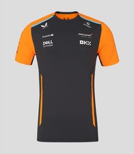 Image of McLaren Racing F1 Official Team Set Up T-Shirt Mens - Anthracite / Orange - BNWT