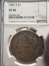 1901 S MORGAN 90% SILVER $1 DOLLAR NGC CERTIFIED VF 30 VF30 SAN FRANCISCO MINT
