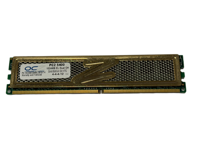 OCZ Gold Edition 1GB (1 Stick) PC2-5400 DDR2 PC Memory