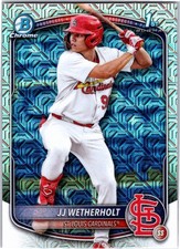 2025 Bowman #BCP-22 JJ Wetherholt Chrome Prospects Mojo Refractor