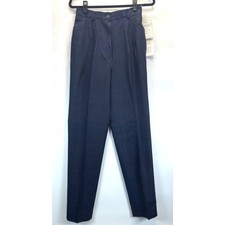 Carlisle/Sport 100 Silk Women's Pants Trousers Size 6 Blue Vintage New w/Tags