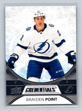 2021-22 Upper Deck Credentials #7 Brayden Point Tampa Bay Lightning