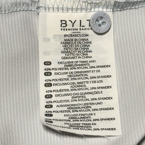 BYLT Shirt Mens XL White Premium Basics Executive Fit Button Up Long Sleeve - Picture 9 of 12