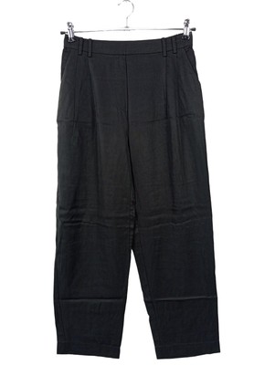 ICHI High-Waist Hose Damen Hose Gr. DE 38 schwarz Casual-Look