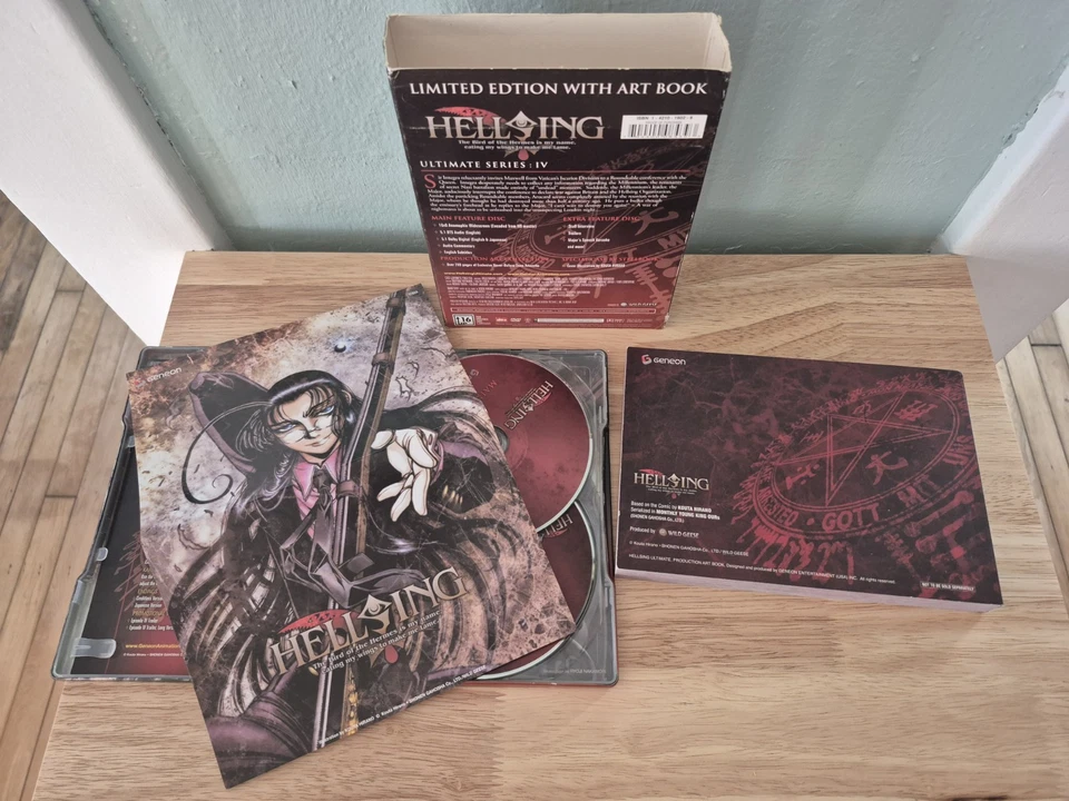 Hellsing Ultimate Volumes IV 4 Limited Edition DVD Production Art Book EUC Works - Image 3 of 4