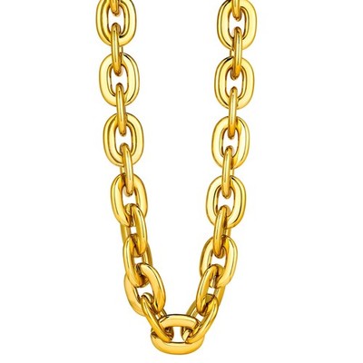 Large Fake Plastic Chain 36 Inch,Hip Hop Rapper Big Fake Necklace,NonFadeing,...