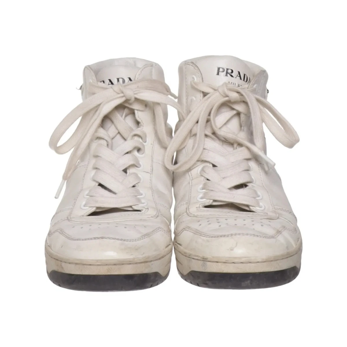 Prada, Sneaker, Größe: 37 1/2, Weiß, Damen #xBv