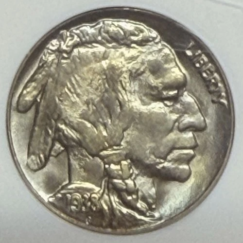1938-D Buffalo Nickel - ANACS MS65 Soapbox Holder