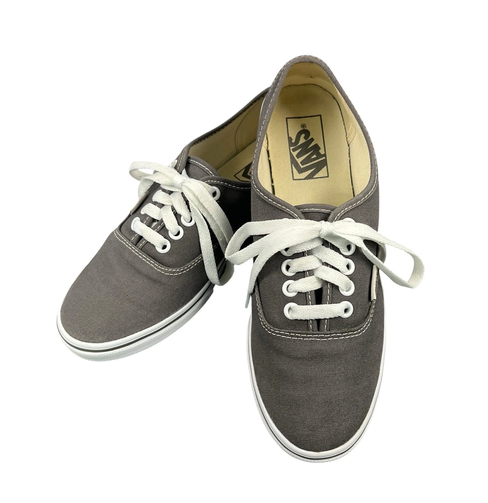 Vans Off The Wall Shoes Sneakers Unisex Sz. Mens 6 Womens 7.5 Dark Gray Canvas