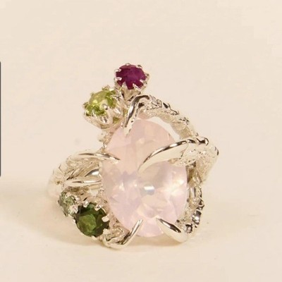 Tessa Metcalfe I Never Promised You a Rose Garden RING, Size T