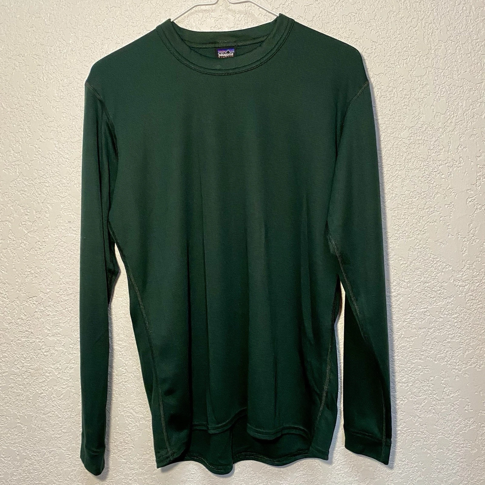 Patagonia Capilene Midweight Crewneck Men’s S Green Base Layer Made in USA Shirt