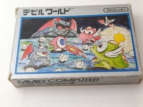 ✨ Devil World  Famicom Silver Box Nintendo Boxed FC NES 1984 HVC-DD ✨