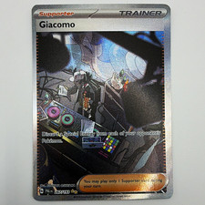 Pokemon TCG Giacomo 267/193 Full Art Holo Rare Paldea Evolved ENG