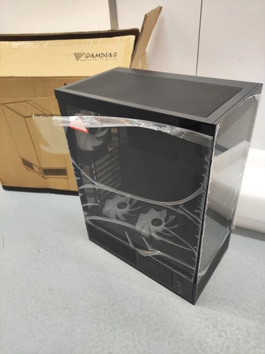 GAMDIAS ATLAS E1 PC Computer Case Mid-Tower -MISSING FEETS-