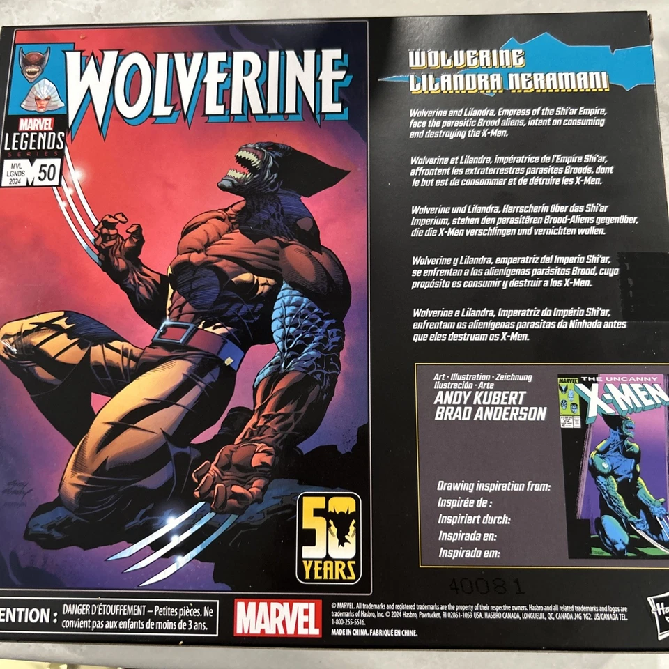 Wolverine and Lilandra Neramani - Marvel Legends - Hasbro - F9034 Foto 2 de 2