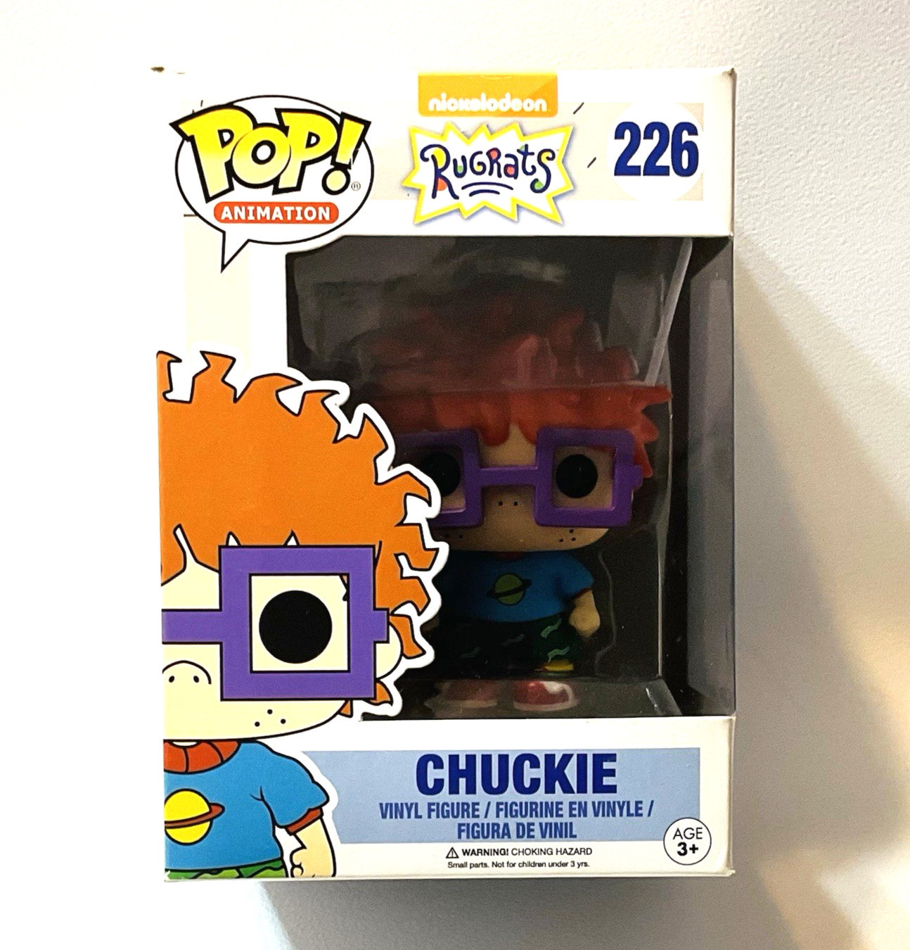 Funko Pop! Animation Rugrats Chuckie Finster #226 Nickelodeon Vinyl Figure