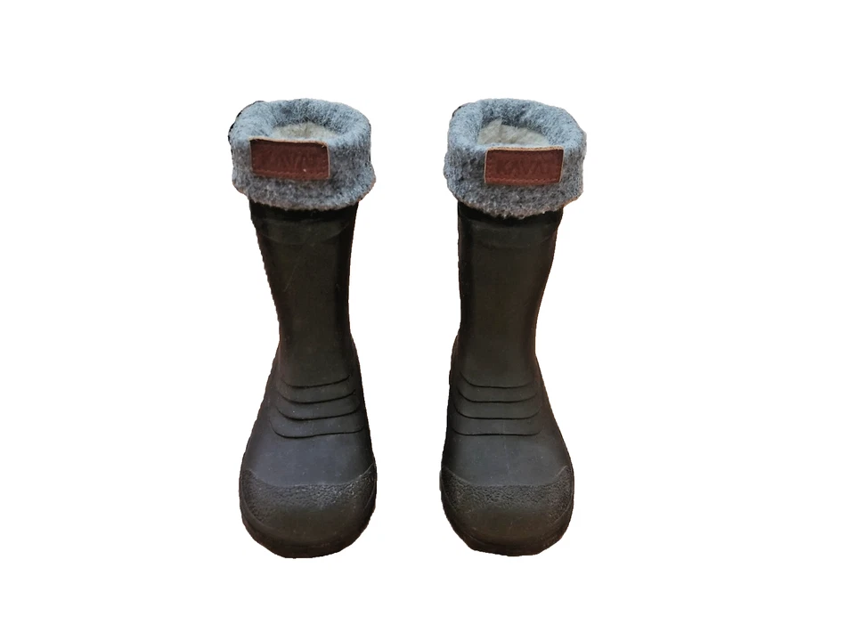 Kavat for Polarn O Pyret Rain Winter Boots Black Dark Charcoal Gray Sz 10-10.5 - Image 3 of 4