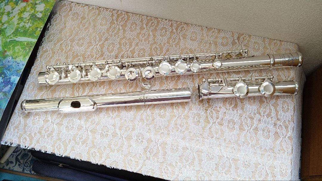 Miyazawa Querflöte MS-70S Silber Lippenplatte überholt gebraucht mit…