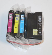 4pk Genuine Epson 252XL Black  252 3-Color Ink WF-3620 WF-3640 WF-7610 WP-7110