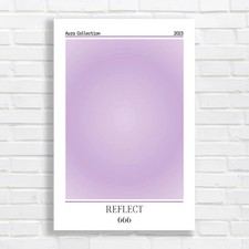 Pastel Gradient Abstract Purple Canvas Print Large Picture Wall Art
