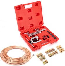 3/16" Brake Line Kit,25 ft 3/16 Copper Coated Brake Line Kit with 20 Fittings 4