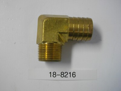 Sierra Marine 18-8216 90 Degree Brass Hose Fitting 3/4''-14 NPT 1'' Hose Exhaust
