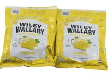 Lot OF 2 Wiley Wallaby Licorice Lemonade Limited Edition, 4 Oz, Sealed, 2 Bags