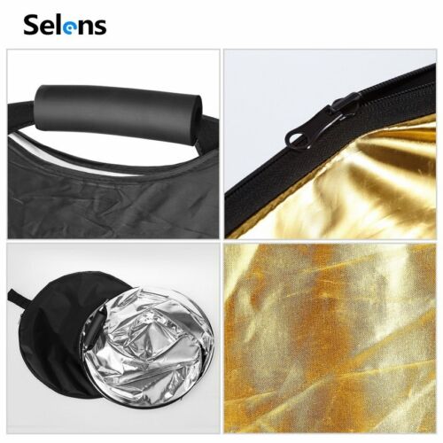 5 in1 100x150cm 39x59" Photography Oval Light Reflector Collapsible Photo Studio - Picture 5 of 11