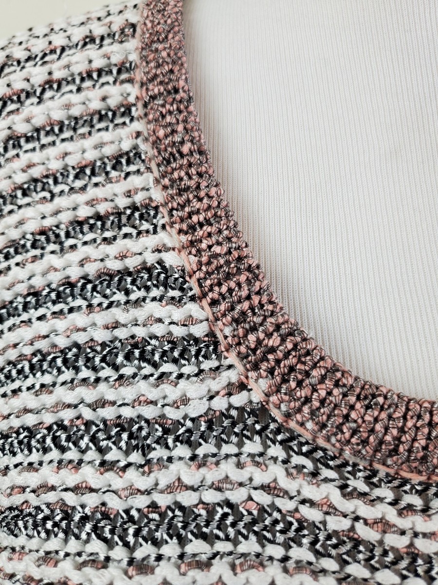 Rag & Bone Xs Womens Cropped Open Knit Sweater Cotton Blend