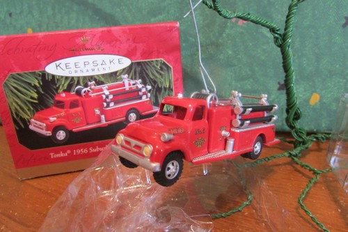 Tonka Toys Fire Truck Ornament 1956 Suburban Pumper No. 5 Hallmark Keepsake 1999 | eBay