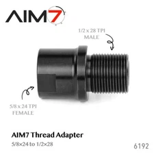 AIM7 Precision Thread Adapter - 5/8x24 to 1/2x28 - 6192