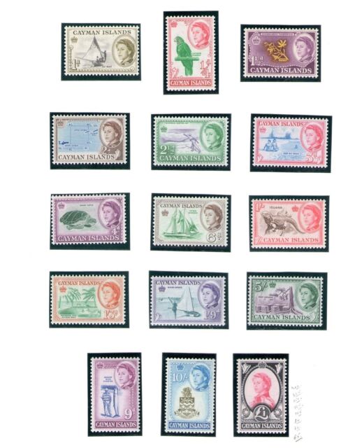 1962-64 Cayman Islands - Elizabeth II And Vedute - Sg 165/179 - MNH