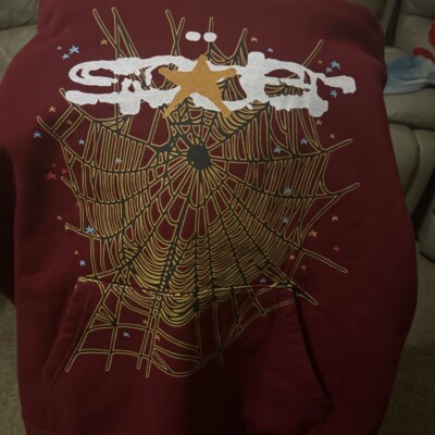 BEST OFFER* BRAND NEW Sp5der Worldwide Hoodie: Size Large  Maroon  Edition -
