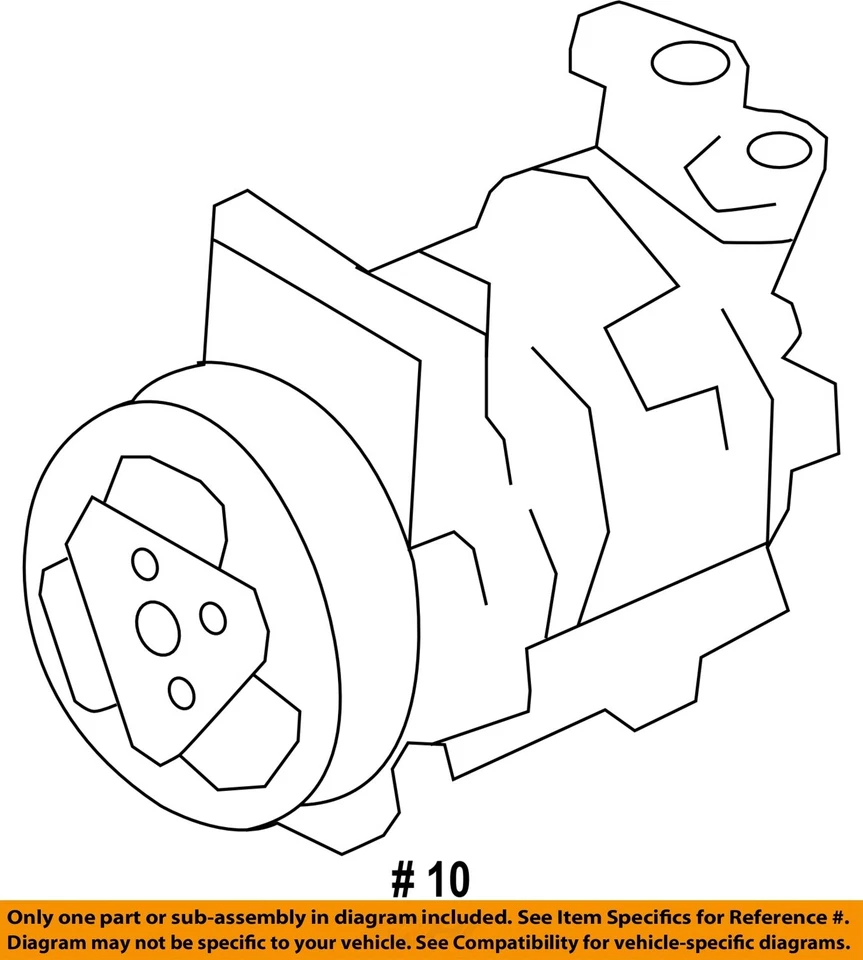 Compressor AC usado serve para: 2018 Subaru Wrx 2.0 grau B - Imagem 4 de 4