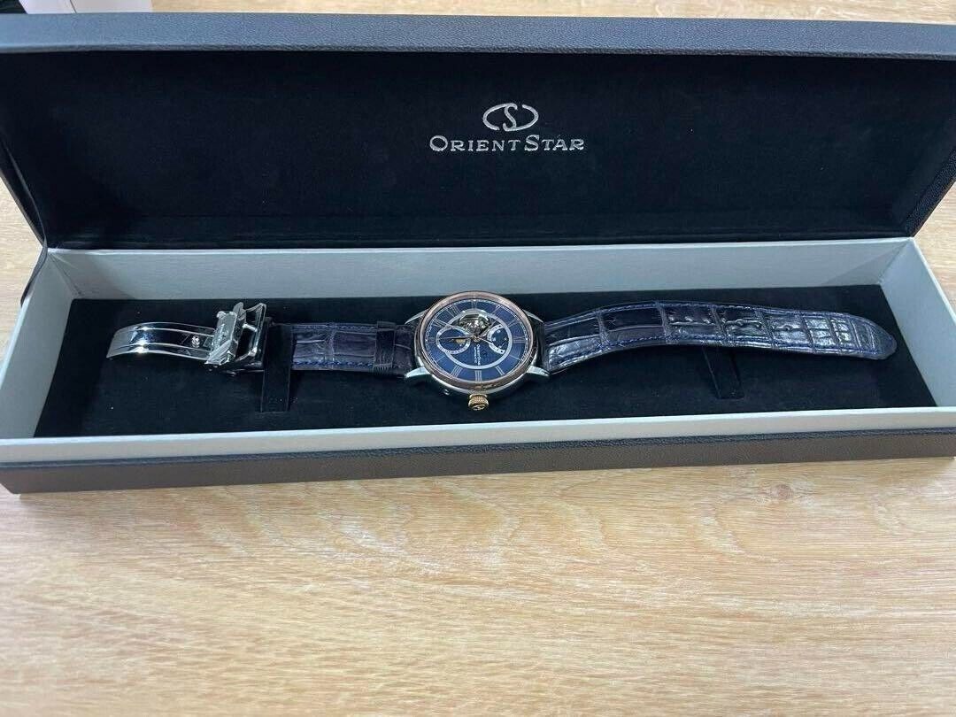 Orient Star F7X6-UAD0 AT Automatic Winding Blue Dial Leather Orient Star F7X6-UAD0 AT Automatic Winding Blue Dial Leather