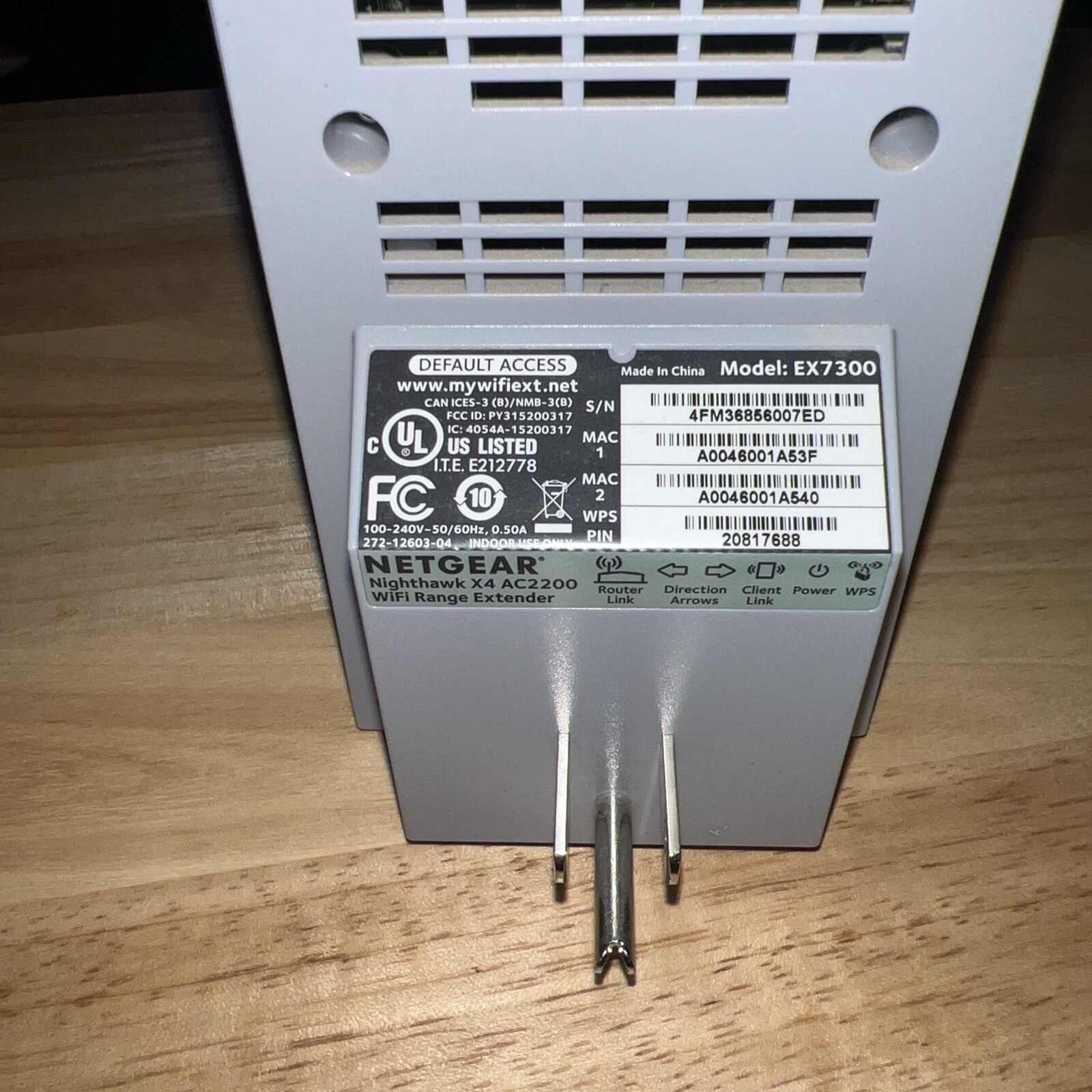 NETGEAR Nighthawk X4 AC2200 DualBand WiFi Range Extender White