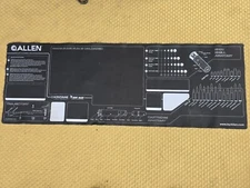Allen Company Waterproof Firearm Cleaning Mat 45.5"L x 16"W Black Neoprene Read