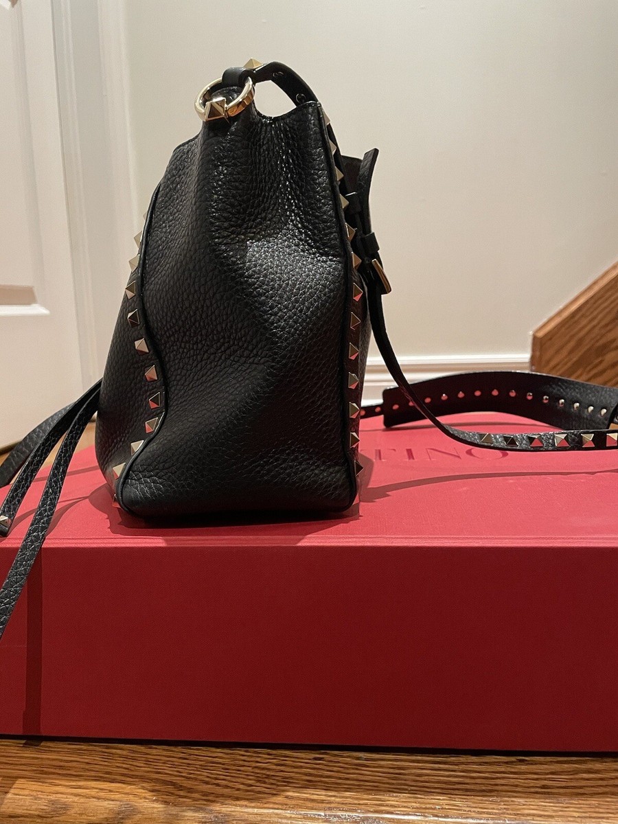【VALENTINO】ROCKSTUD BUCKET BAG Black Valentino Rockstud Bucket Bag | eBay