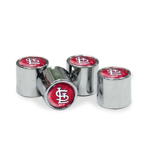 MLB St. Louis Cardinals WinCraft Car Tire Valve Stem Covers Set of 4