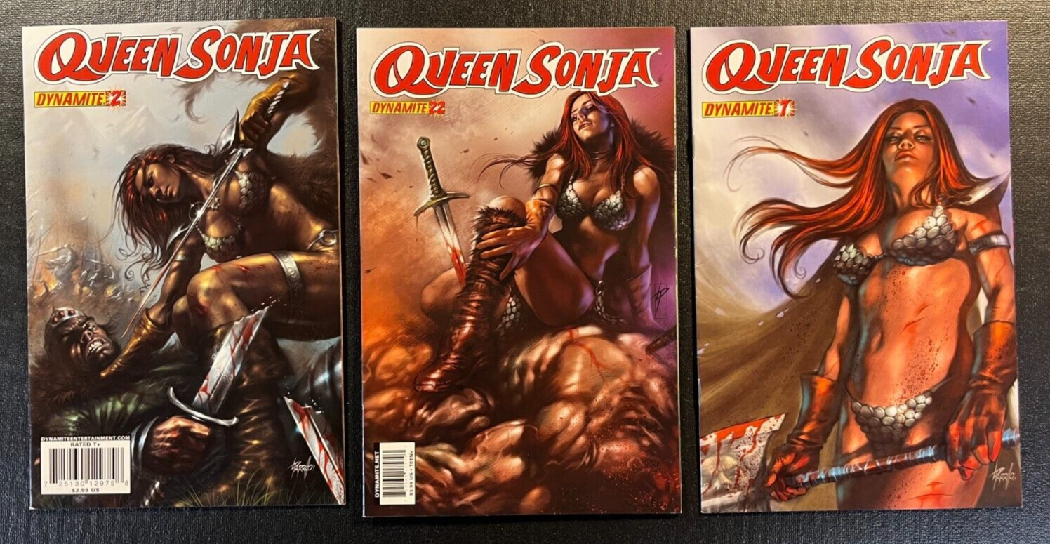 Queen Sonja 2 7 22 Variant Set LUCIO PARRILLO Covers GGA Sexy V 1 Red Conan