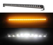 1x 12-24V LED White Orange Spot Light Bar 84cm Work Lamp Truck Tractor Lorry Bus