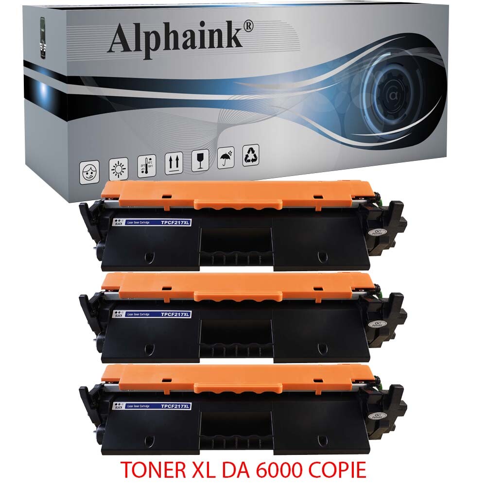 3 TONER CF217XL PER HP LaserJet Pro M102w M130nw M102a M130a M130fn M130fw CHIP