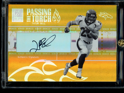 2005 Elite Tatum Bell Passing The Torch Dual Auto /100 #PT-10