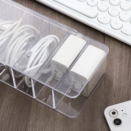 Charging Small Dustproof Data Desktop Cable Storage Box - Afbeelding 4 van 12