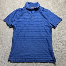 Rodd and Gunn Polo Striped Shirt Mens Small Blue