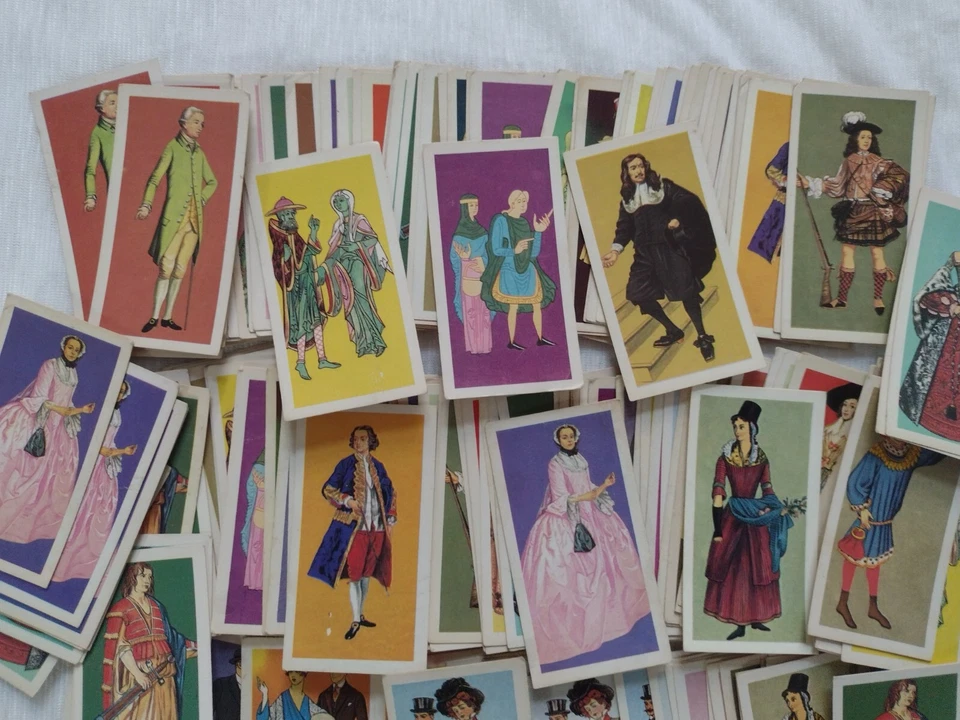 British Costume Brooke Bond Tea And Tea Bag Cards Job Lot 190 Pcs Vintage Org - Image 2 of 4