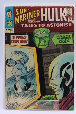 Tales To Astonish #72   [4.5]   Gene Colan   1965   Sub-Mariner   Hulk