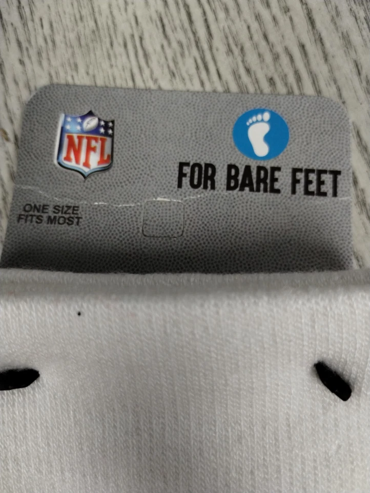 Meias Kansas City Chiefs NFL para pés descalços OSFM listradas vermelhas/brancas - Novo com etiqueta - Imagem 4 de 4