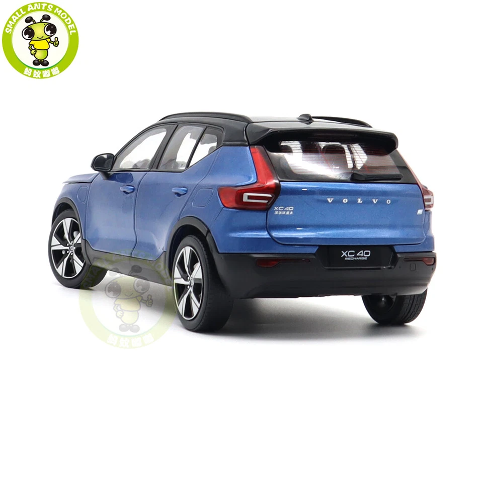 1/18 Volvo XC40 Recharge Electric Car Blue Diecast Model Toy Car Friends Gifts - Image 3 of 4