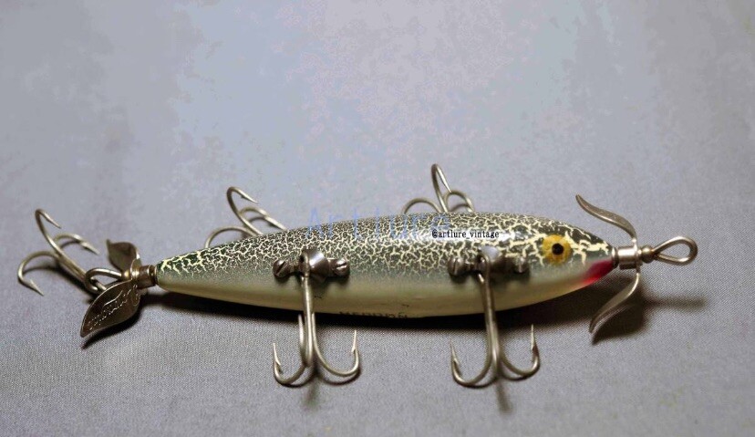 Heddon Dowagiac 150 Minnow pe 1949〜 Wood Old Lure Ship From